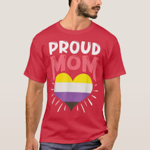 Camiseta Orgulho LGBTQ Mês Não Binário Orgulho Mãe Igualdad