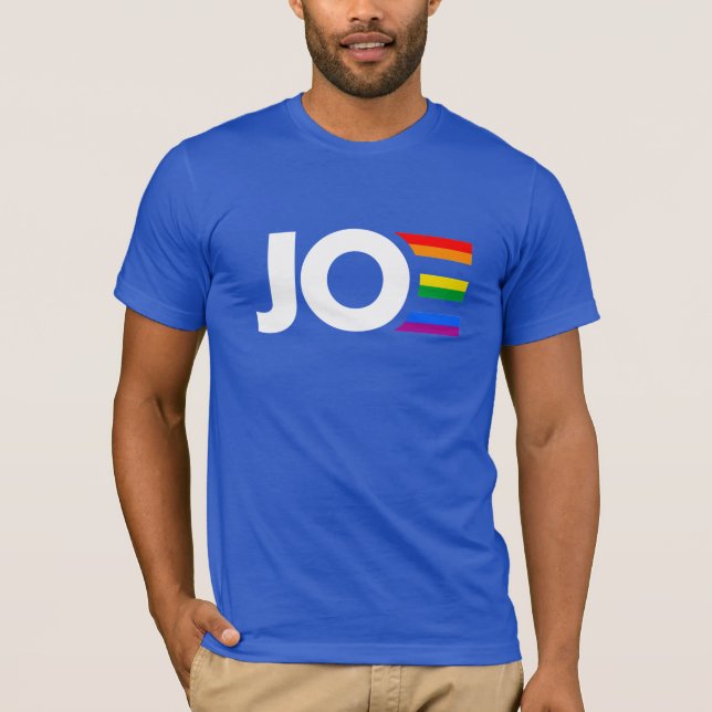 Camiseta Orgulho LGBTQ para Joe (Frente)