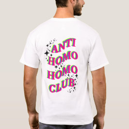 Camiseta Orgulho LGBTQ Rainbow Anti Homo Club