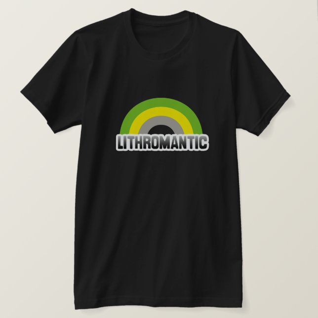 Camiseta Orgulho Litromântico (Frente do Design)