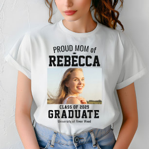 Camiseta Orgulho Mãe Classe de Formando 2025 Personalizada