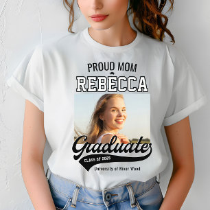 Camiseta Orgulho Mãe Classe de Formando 2025 Personalizada