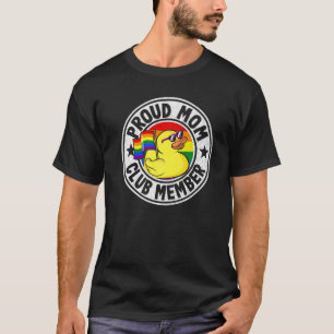 Camiseta Orgulho Mãe Clube Membro Rubber Duck Gay Lesb