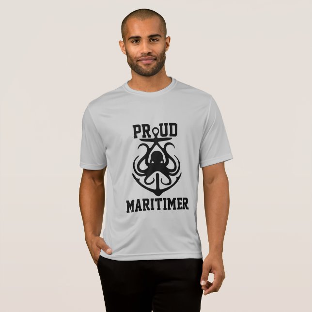 Camiseta Orgulho Maritimer Âncora de polvo Lighthouse rota  (Frente Completa)