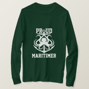 Camiseta Orgulho Maritimer Âncora polvo Lighthouse rota T