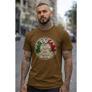 Camiseta orgulho marrom Chicano Mex