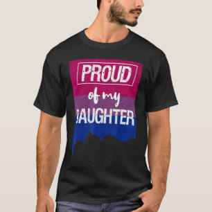 Camiseta Orgulho-Me Da Minha Filha Bissexual Mãe Pai Lgbt G