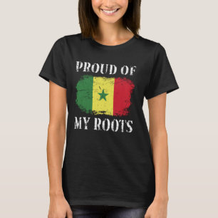 Camiseta Orgulho-Me Das Minhas Raízes Do Senegal Em Seneg