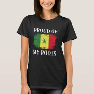 Camiseta Orgulho-Me Das Minhas Raízes Do Senegal Em Seneg