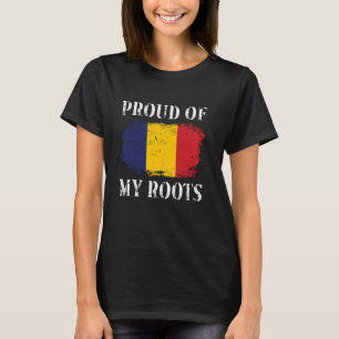 Camiseta Orgulho-Me Das Minhas Raízes Romenas Bandeira Rome