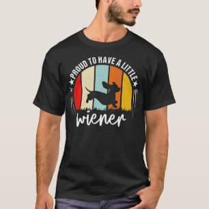 Camiseta Orgulho-Me De Ter Um Pequeno Retrato De Dachshund 