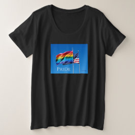 Camiseta 'Orgulho' Meninas de Tamanho Acrescentado