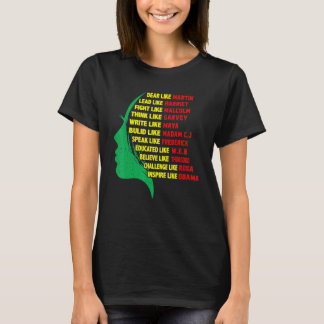 Camiseta Orgulho Mês da História Negra Para Mulheres