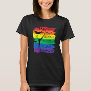 Camiseta Orgulho Mês Merch Lgbt Arco-Íris Punta Lgbtq Gay P