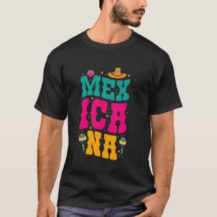CAMISETA ORGULHO MEXICANA DIVERSÃO MARACAS CHAPÉU MEXICO