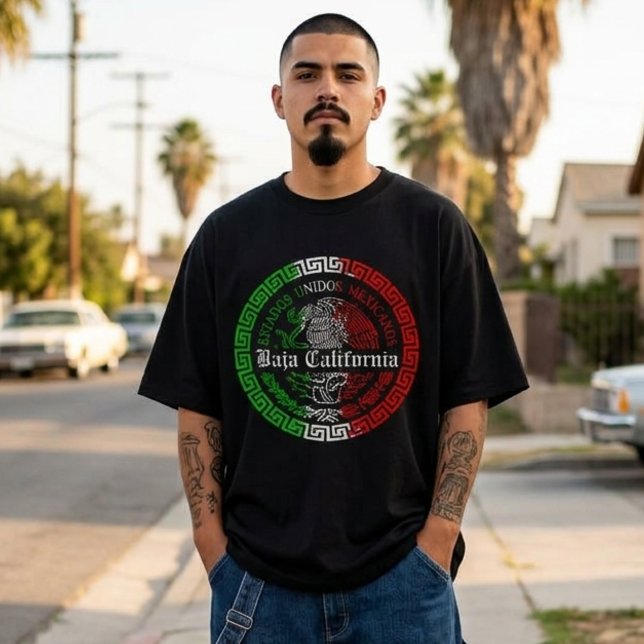 Camiseta Orgulho Mexicano Baja California (Orgullo Mexicano Baja California T-shirt)