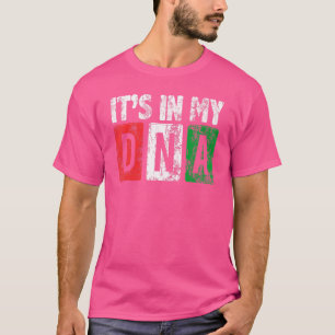Camiseta Orgulho Mexicano Está no meu DNA Eu Amo o México