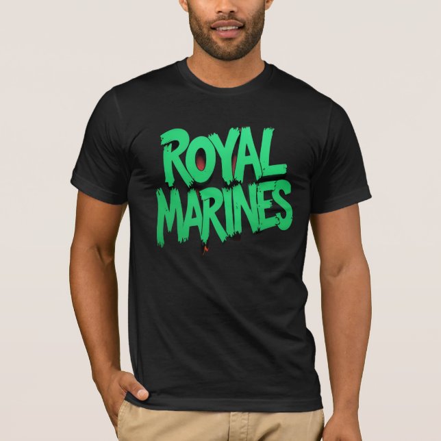 Camiseta Orgulho Militar do Grafite Real Marines T-Shirt (Frente)