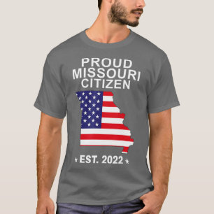 Camiseta Orgulho Missouri Citizen 2022 US Flag New Missouri