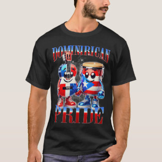 Camiseta Orgulho Música Unidade Bandeira Dominicana Porto-r
