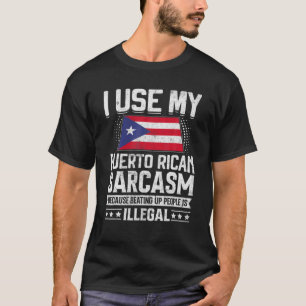 Camiseta Orgulho Nacional Funny Porto-Riquenho