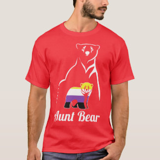 Camiseta Orgulho Não-Binário do Urso de Tia LGBT