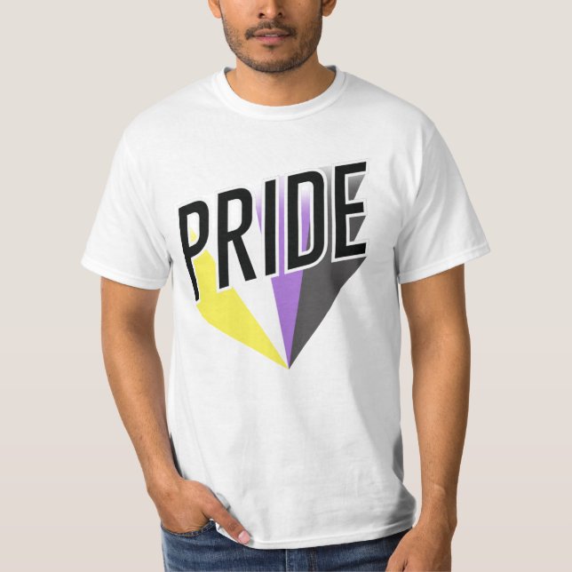 Camiseta Orgulho Não Binário Explode (Frente)