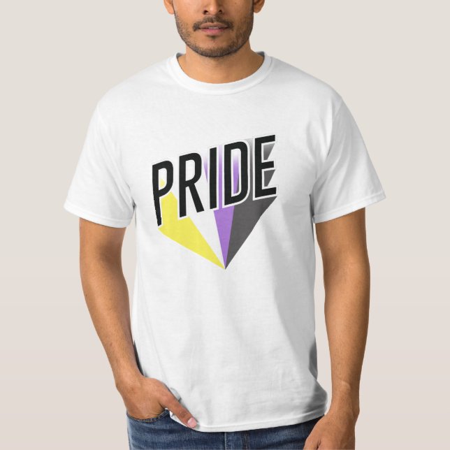 Camiseta Orgulho Não Binário Explode (Frente)