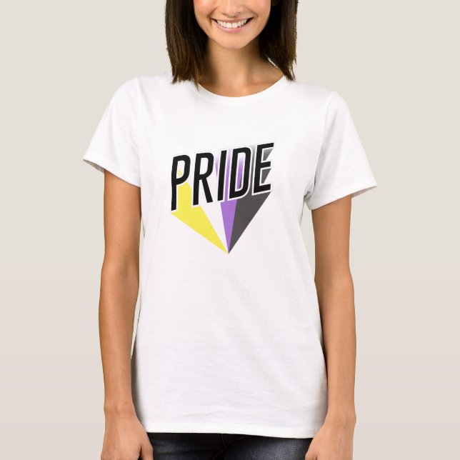Camiseta Orgulho Não Binário Explode (Frente)