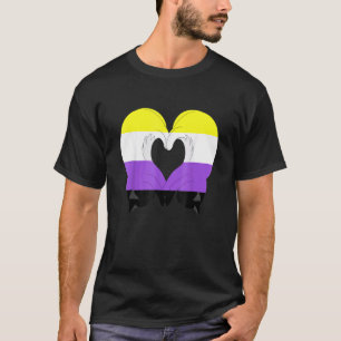 Camiseta Orgulho Não Binário Gato Lgbt Bandeira Não Binária