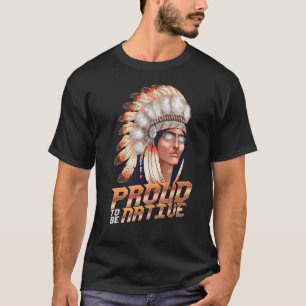 Camiseta Orgulho Nativo do Pessoas Indígenas Americano Trib