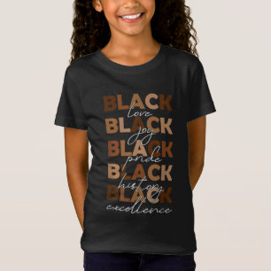 Camiseta Orgulho Negro Ama Excelência História Negra Mês
