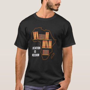 Camiseta Orgulho Negro Educação É Liberdade Histór