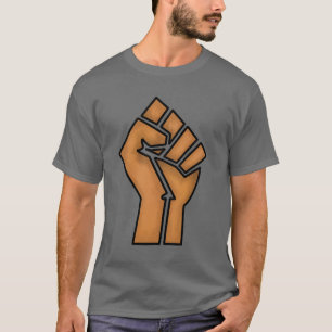 Camiseta orgulho negro punho unidade história unidade Afric