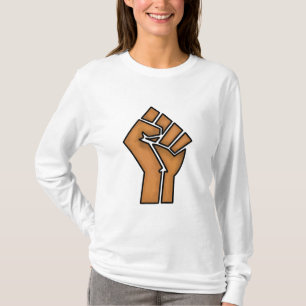 Camiseta orgulho negro punho unidade história unidade Afric
