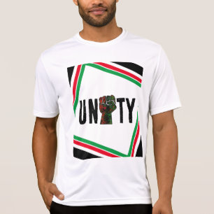 Camiseta orgulho negro punho vermelho verde bandeira pan-af