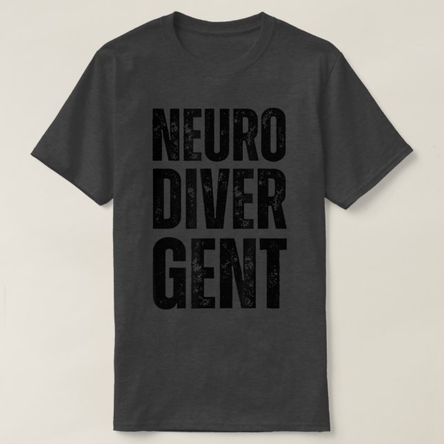 Camiseta Orgulho Neurodivergente ADHD Autismo Sensibilizaçã (Frente do Design)