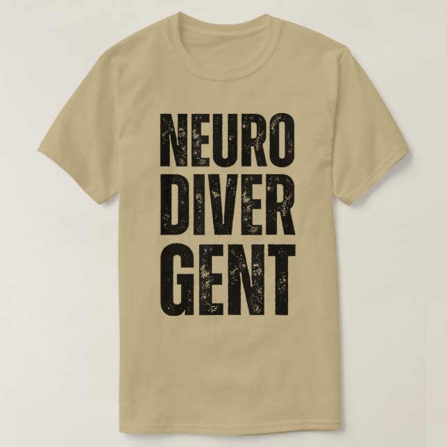 Camiseta Orgulho Neurodivergente ADHD Autismo Sensibilizaçã (Frente do Design)