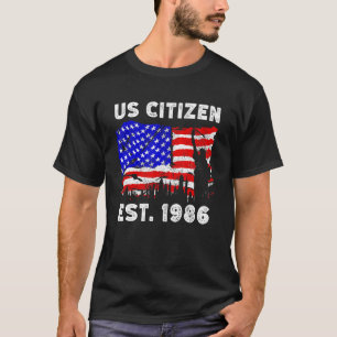 Camiseta Orgulho-Nos Cidadão Est Desde 1986 Pelo Novo Ameri