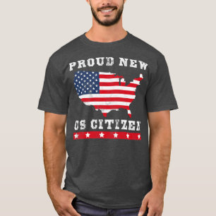 Camiseta Orgulho Novo Cidadão dos EUA Cidadão dos Estados U