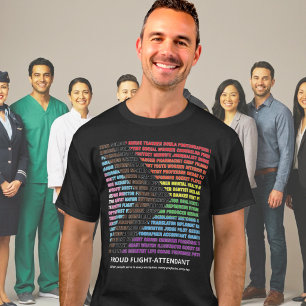 Camiseta Orgulho Nuvem de Palavras Arco-íris Diversidade LG