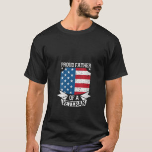 Camiseta Orgulho Pai De Um Pai Militar Veterano Engraçado F