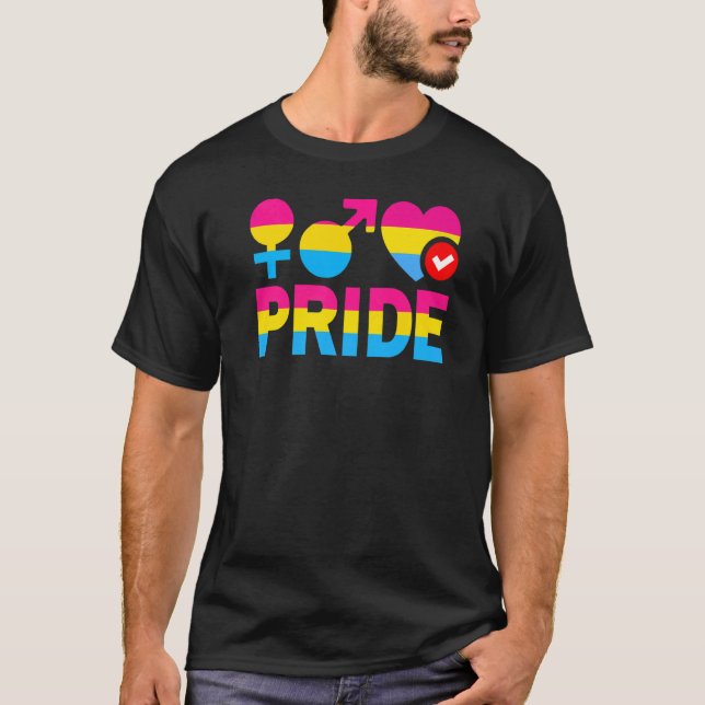 Camiseta Orgulho Pansexual Mulher Masculina Luv Pansexualid (Frente)