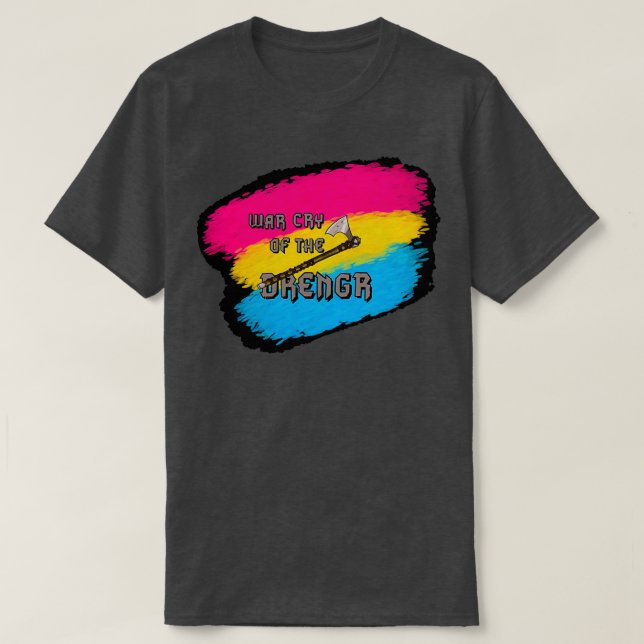 Camiseta Orgulho Pansexual Norse Ax Classic TSirt (Frente do Design)