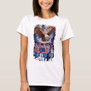 Camiseta Orgulho Patriótico: Celebrações do Quarto de Julho