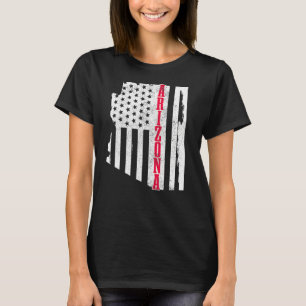 Camiseta Orgulho Patriótico do Estado de Bandeira arizona A