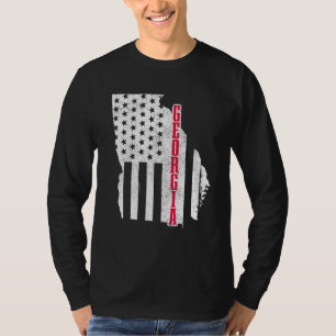 Camiseta Orgulho Patriótico do Estado de Bandeira da Geórgi