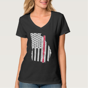 Camiseta Orgulho Patriótico do Estado de Bandeira da Geórgi