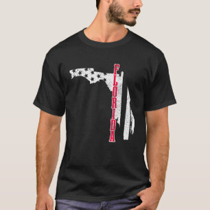 Camiseta Orgulho Patriótico do Mapa da Bandeira Americana d
