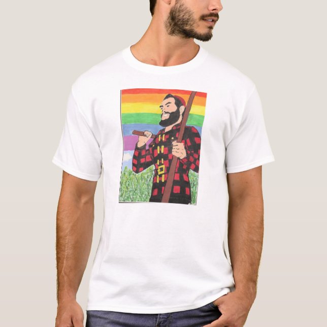 Camiseta Orgulho Paul Bunyan de Bangor (Frente)